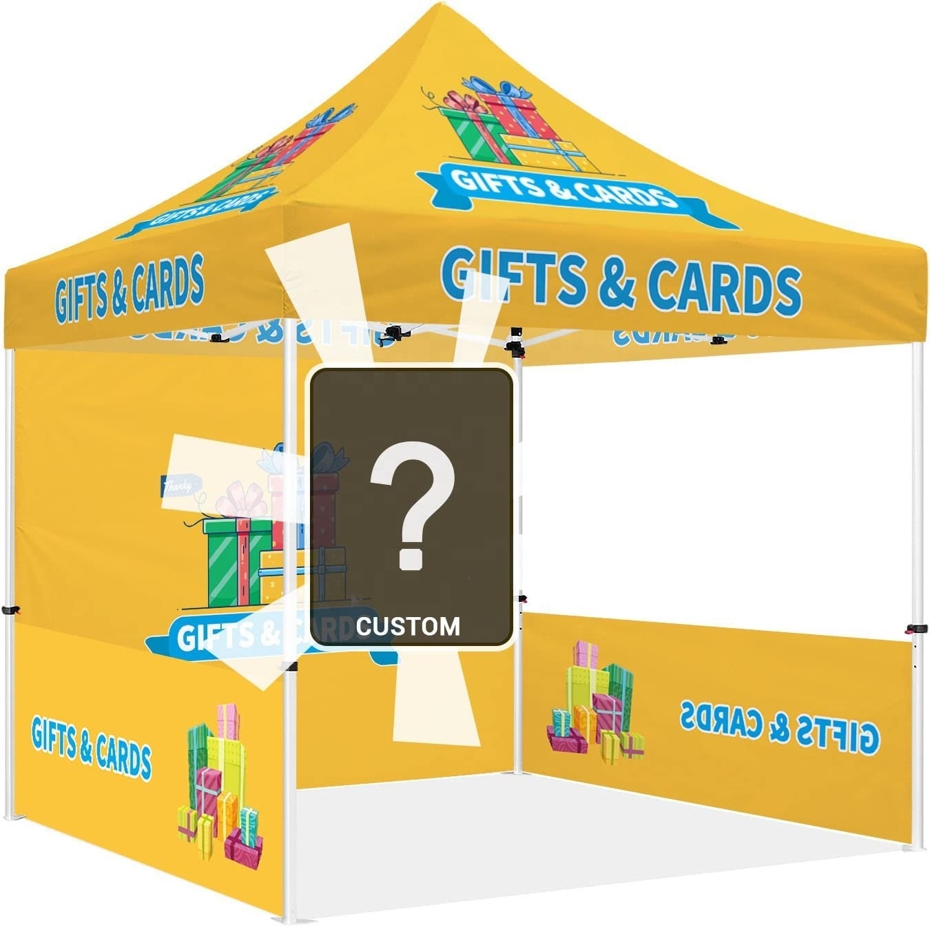 3x3 Cheap Custom Tents Printed  Outdoor Trade Show Display Ez Pop Up Canopy Gazebo Tent For Events