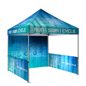 Customized outdoor 10*10 folding pop-up pavilion, aluminum trade show tent awning printed canopy tent