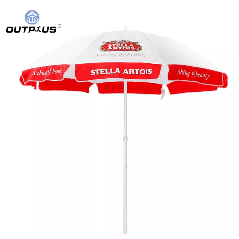 Large Market Umbrella with Windproof Mechanism Advertising Beach Umbrella Parasol Outdoor Oxford Modern Diy Crafts Adults