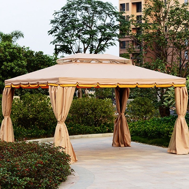 Outdoor Gazebo Canopy Tent Patio Garden Shade Awning Shelter Roman Gazebos With Bug Net