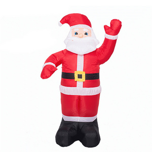 2023 Custom 8ft Christmas Advertising Decoration 2.5m Inflatable Santa Claus And Tree Inflatable Model