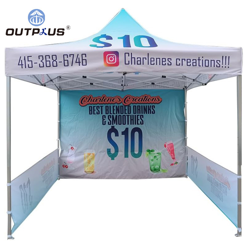 Custom Folding Printed Portable Pop Up Tent Canopy Outdoor 10x10 Pop Up Folding Party Canopy Ten