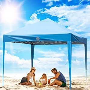 Outdoor Gazebo Pop up Canopy 10x10 Canopy Tent with Church Window Sidewalls Trade Show Tent