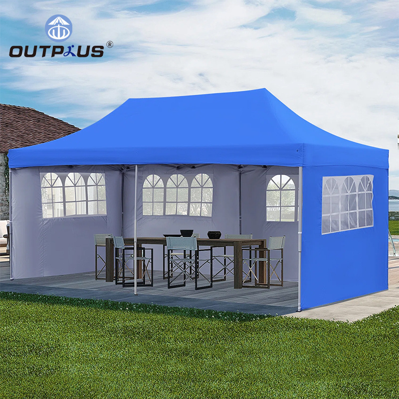 Pop Up Steel Marquee Gazebo Outdoor Folding Custom Easy Up Event Canopy Trade Show Tent with sidewalls