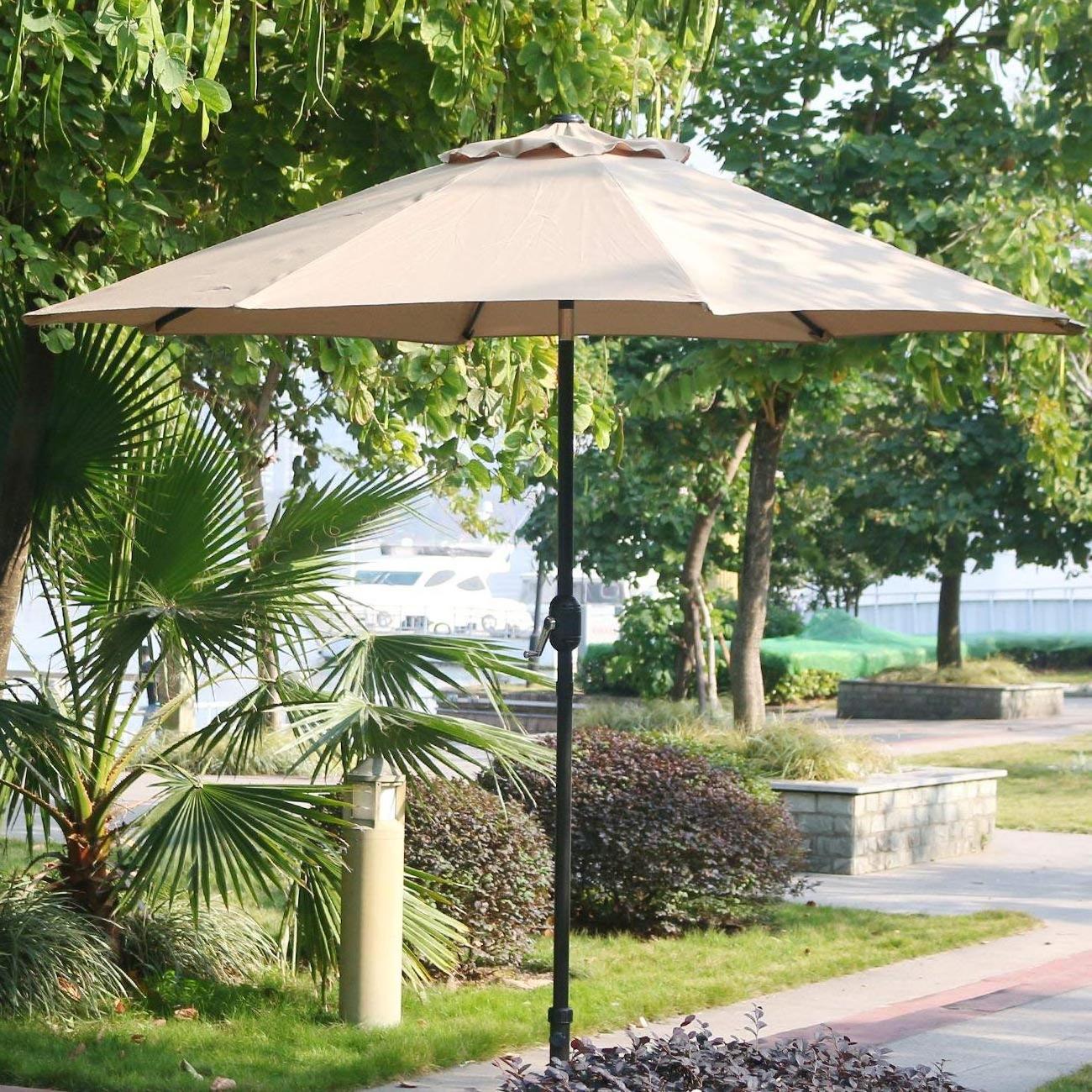 Outdoor Patio Beach Poolside Promotion Umbrella Outdoor Table Umbrella with 8 Steel Ribs Big Large Sun Garden Parasol Umbrella