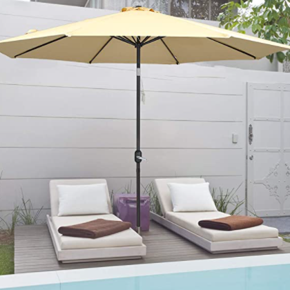 Outdoor Patio Beach Poolside Promotion Umbrella Outdoor Table Umbrella with 8 Steel Ribs Big Large Sun Garden Parasol Umbrella