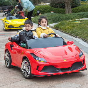 Double open doors Children electric car/Oversized two-seater can ride adult 24V battery two seat ride on kids car in Cina