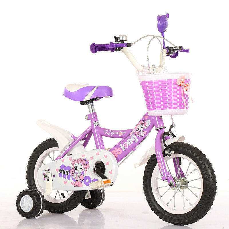 12 14 16 18 Inch Children's Bicycle 3-6 Years Training Wheels Girls Riding Bicycles Student Children's Birthday Gift Kids Bike