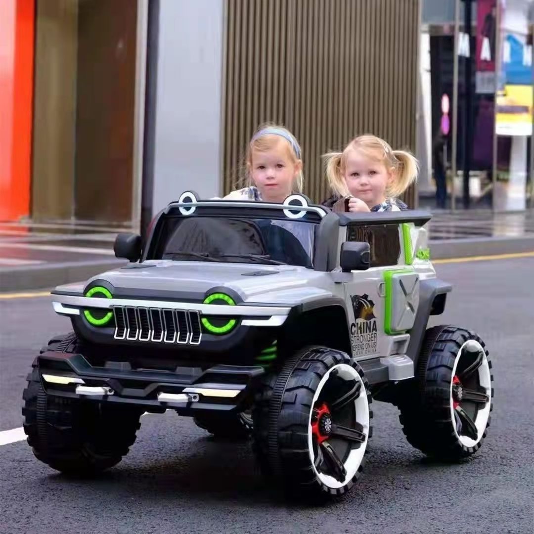 Wholesale New 2-Seater 12V Kids Electric Ride-On Vehicle 24V Battery Plastic PP Material Four Wheel Drive Genre Ride-On Cars