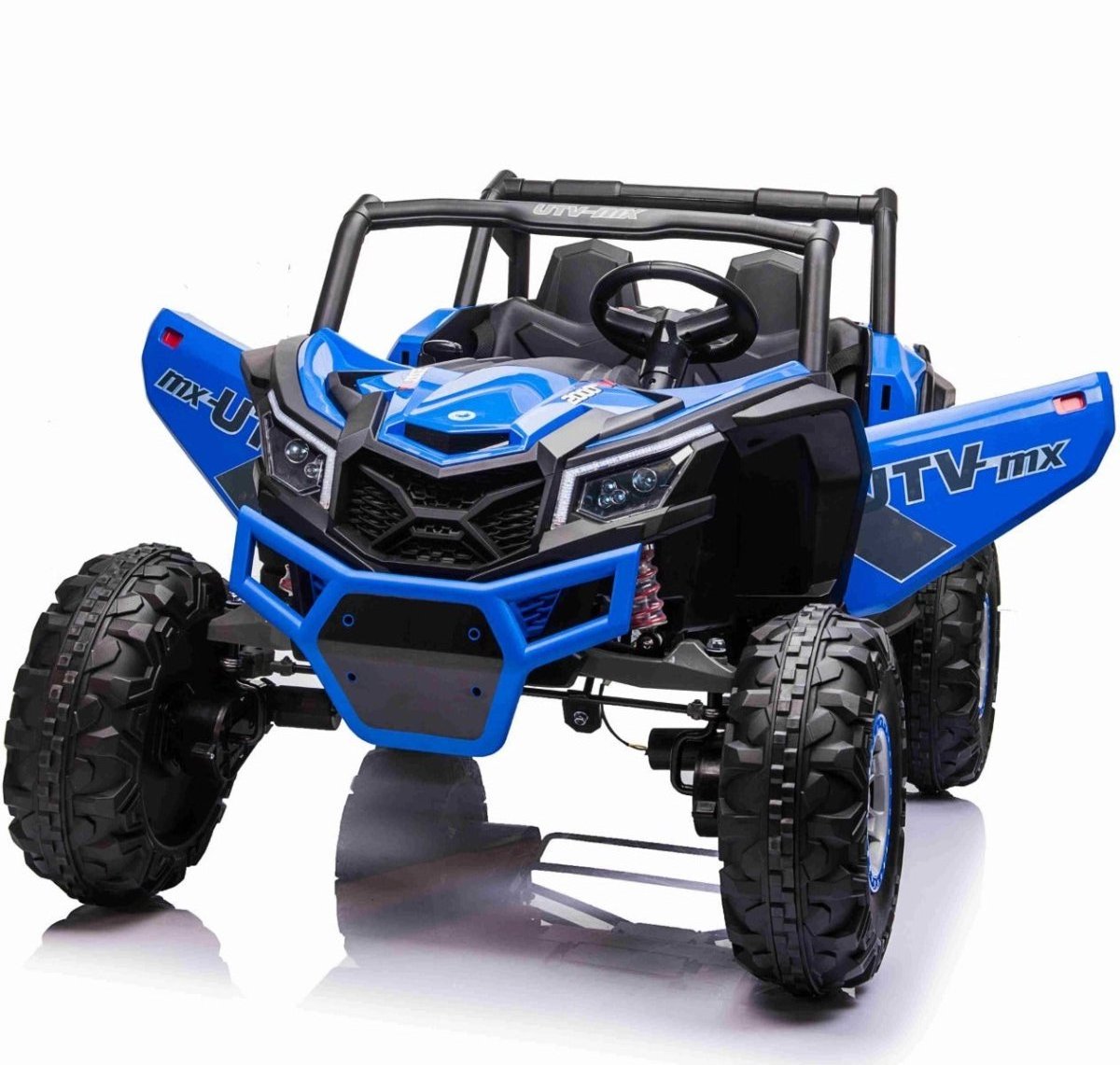 24V 2 Seater UTV, Kids Ride On Car with Parent Remote Control 4WD Battery Powered Electric Toy Truck Car with EVA Tire