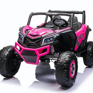 24V 2 Seater UTV, Kids Ride On Car with Parent Remote Control 4WD Battery Powered Electric Toy Truck Car with EVA Tire