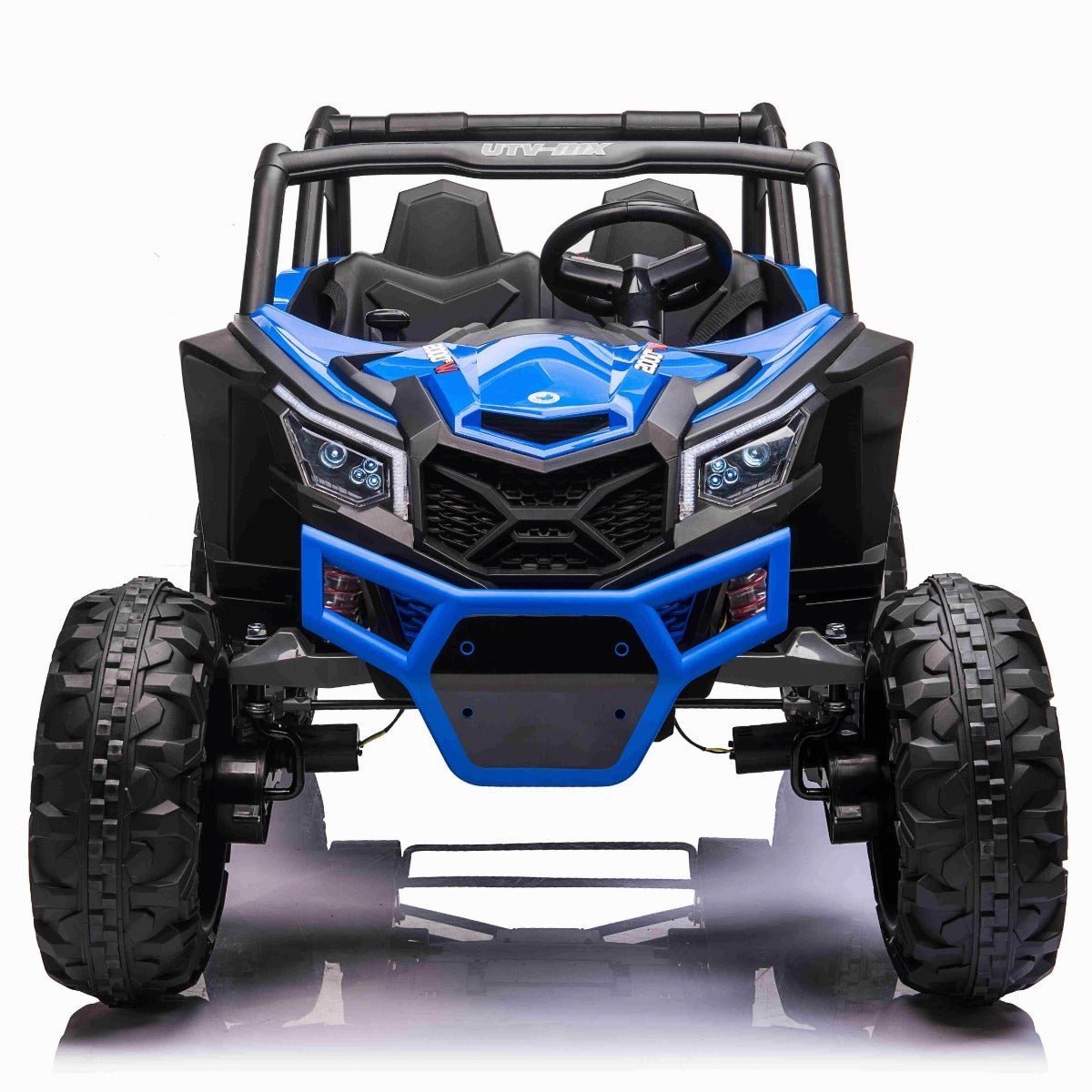 24V 2 Seater UTV, Kids Ride On Car with Parent Remote Control 4WD Battery Powered Electric Toy Truck Car with EVA Tire