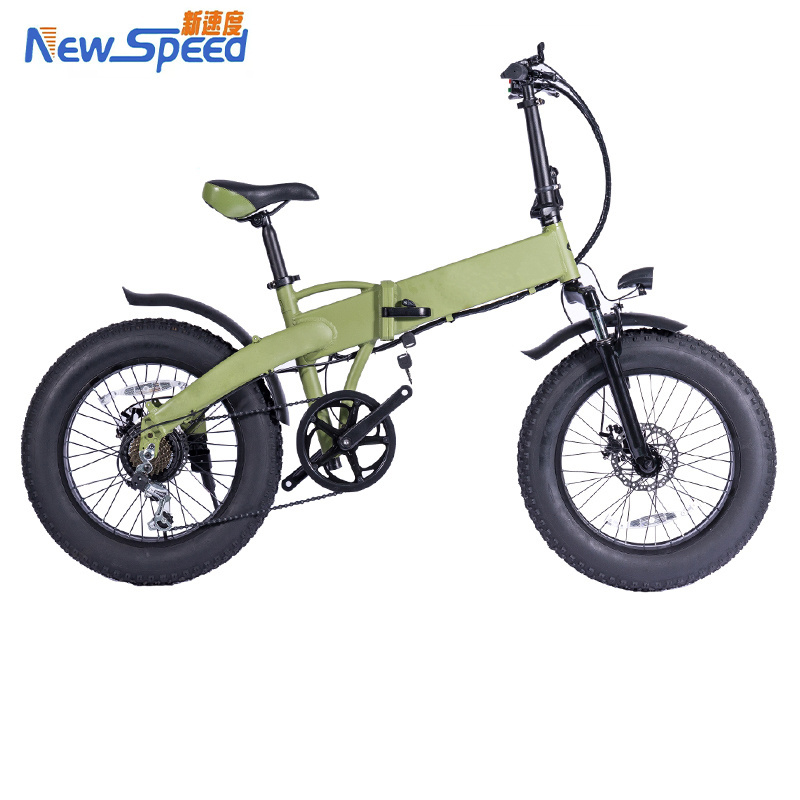 2019 new full suspension small folding fat electric bike/Folding 20 inch fat tire electric bicycle/ebike