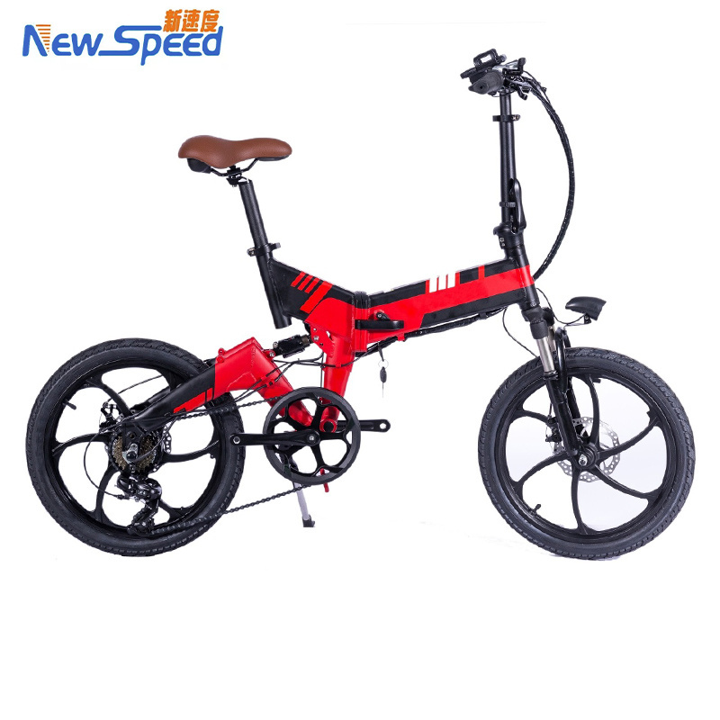 2019 new full suspension small folding fat electric bike/Folding 20 inch fat tire electric bicycle/ebike