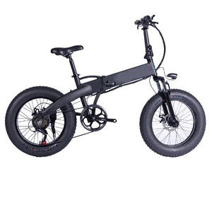 2019 new full suspension small folding fat electric bike/Folding 20 inch fat tire electric bicycle/ebike