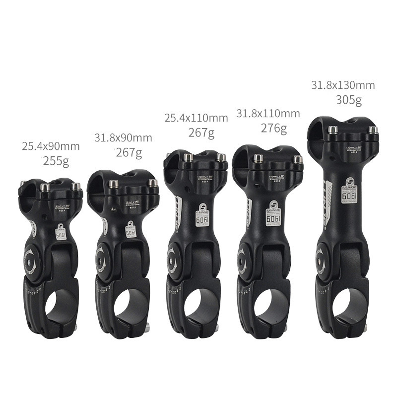 Aluminium Adjustable Bicycle Stem MTB Riser for 25.4/31.8*28.6mm Handlebar 90mm 110mm Stem for MTB Road City Bike Rise Extender