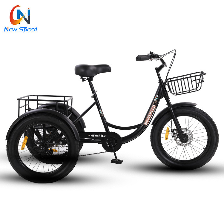 Hot product 3 wheel cargo bicycle oem snow tricycle for adult new  fat tricycle for sale triciclo adultos 3 wheel trike