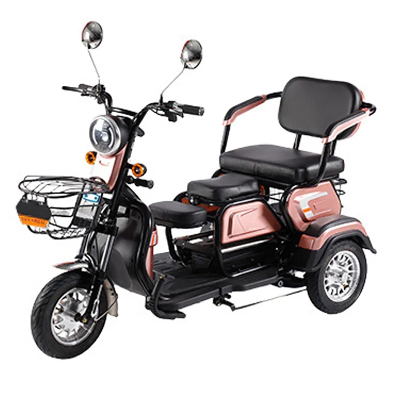 800W electric tricycle household small scooter three-seat adjustable electric tricycle