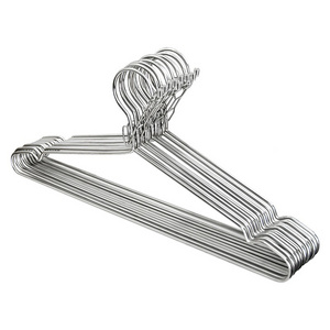 high quality stainless steel 4.0mm Windproof  coat hanger metal clothes hanger