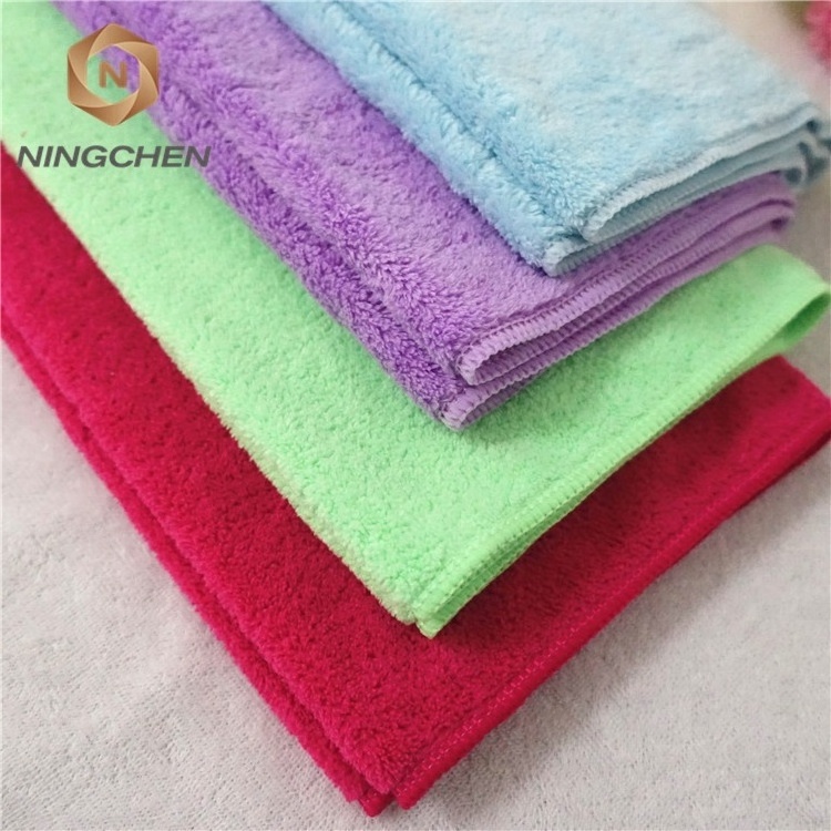 Coral fleece fabric Coral Fleece Super Soft Absorbent Hanging Wipe Hand Cloth Towel