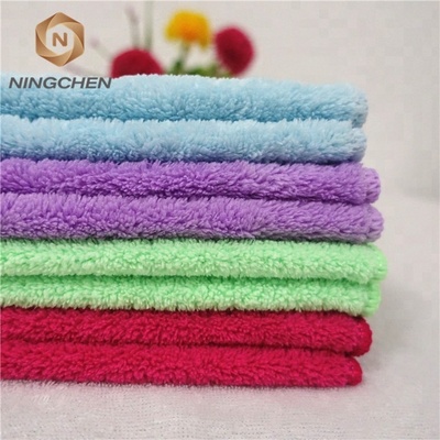 Coral fleece fabric Coral Fleece Super Soft Absorbent Hanging Wipe Hand Cloth Towel