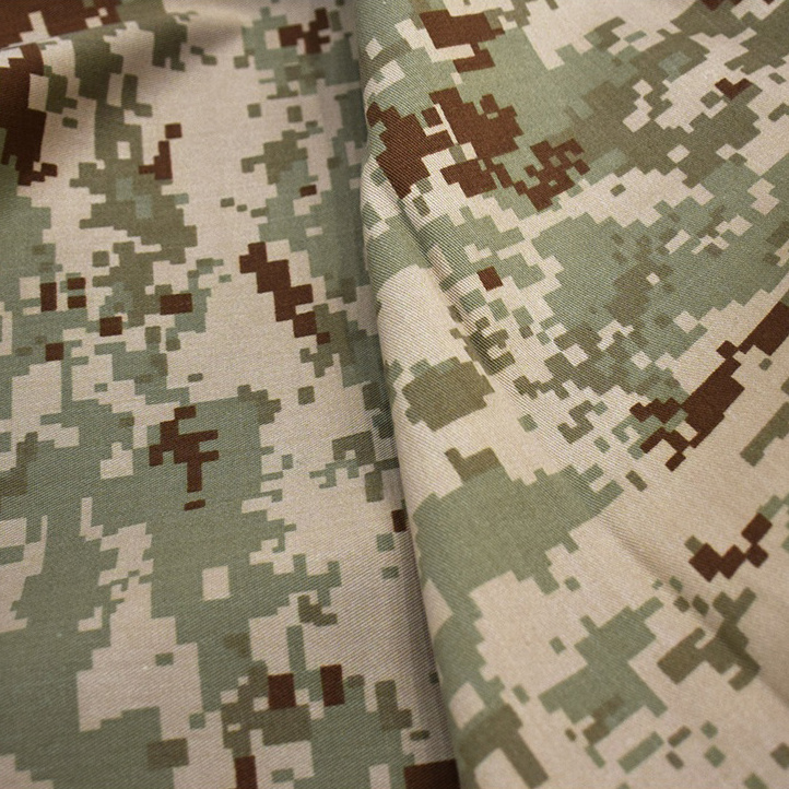 67 cotton 33 polyester waterproof desert digital camouflage fabric