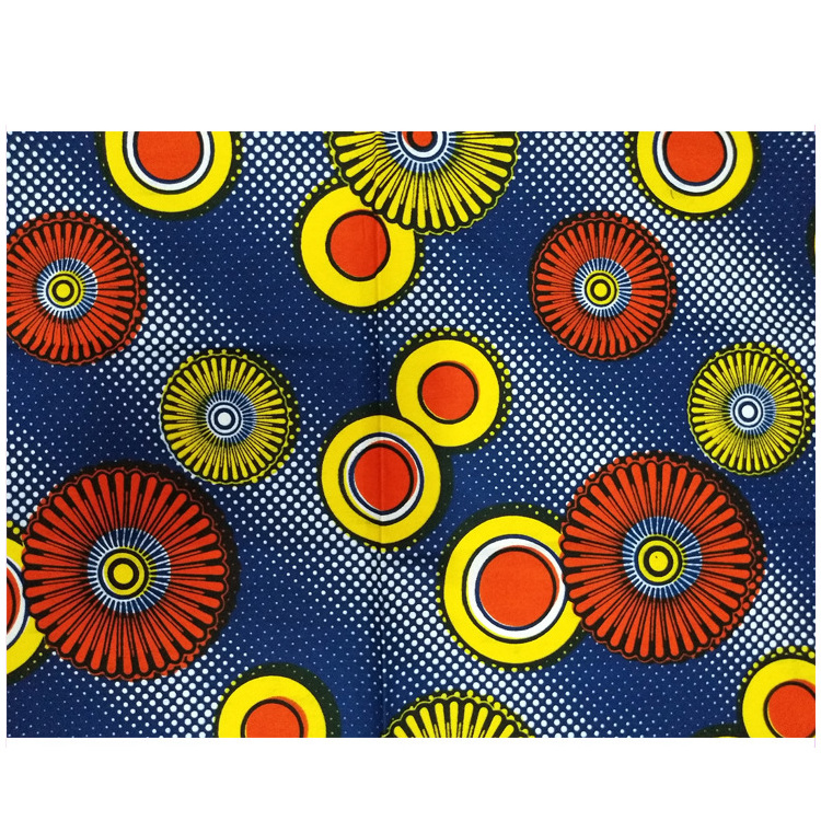 100% Cotton Africa OEM Multiple Pattern Custom Logo Chiganvy Wax Fabric Printing Ethnic Wax Printed Soft African Wax Fabric