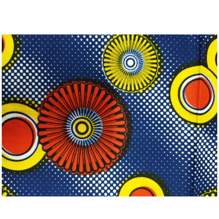 100% Cotton Africa OEM Multiple Pattern Custom Logo Chiganvy Wax Fabric Printing Ethnic Wax Printed Soft African Wax Fabric