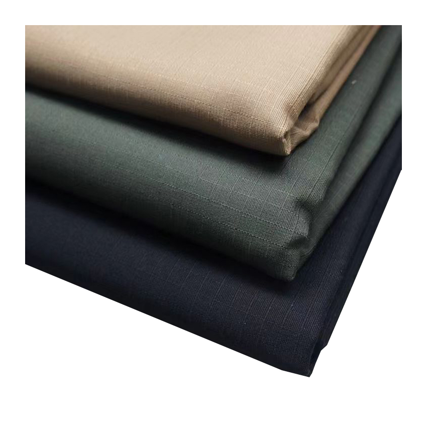 Ready Stock twill 65% Polyester 35% Cotton Solid Dyed Anti Tearing Ripstop Fabric