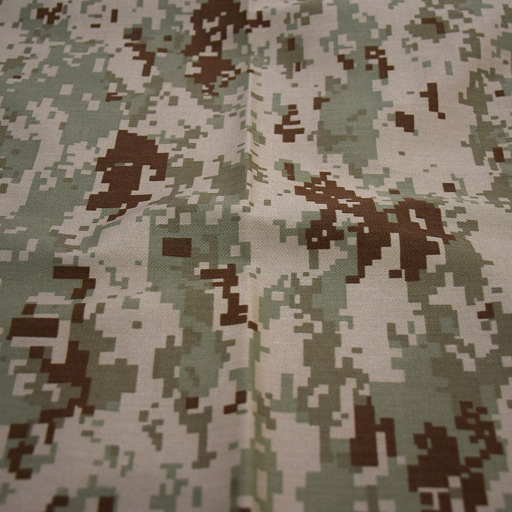 67 cotton 33 polyester waterproof desert digital camouflage fabric