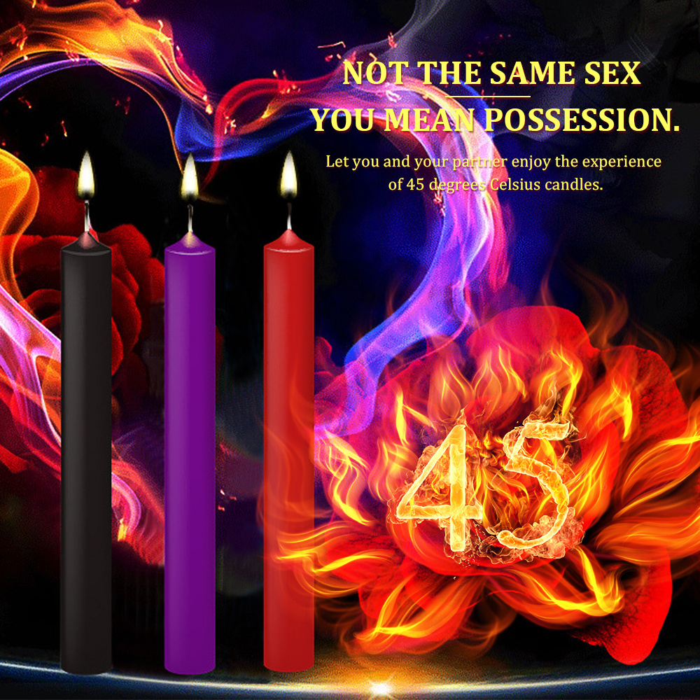 Niusida Drip Candles Sex Candles 3PCS/SET BDSM Flirting Adult Products SM Sex Toy For Couples Relaxation Low Temperature Candle