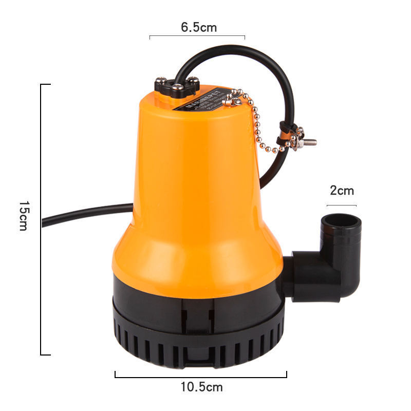 DC 12V 24V Portable Electrical Marine Boat Bilge Pump Submersible Impeller Water Transfer Pump