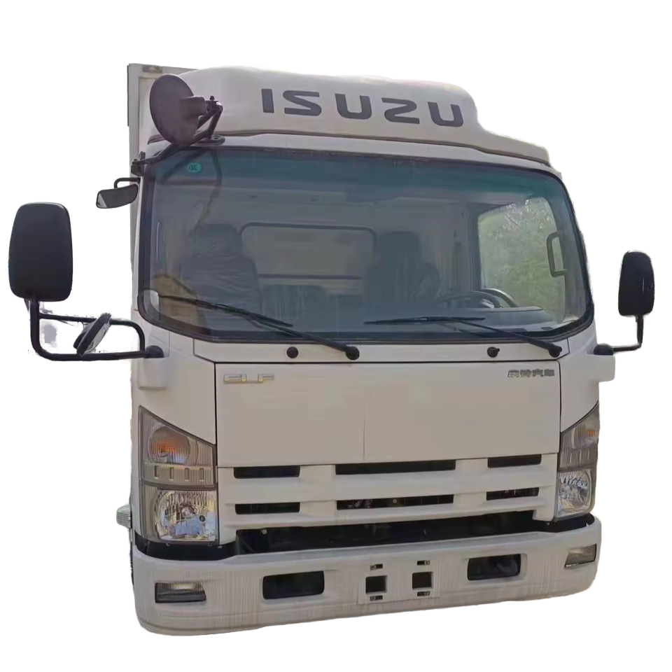 Isuzu 5 Ton Truck 6 Wheeler Cargo Van Mini Lorry Diesel 4x2 Cargo Truck Euro 5 with Box Manual