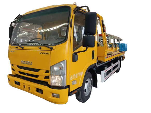 ISUZU 2024 Used Euro 4 Diesel Chassis Manual Transmission Brand New Body Wreckers Tow Trucks Hot on Sales 4*2 LHD