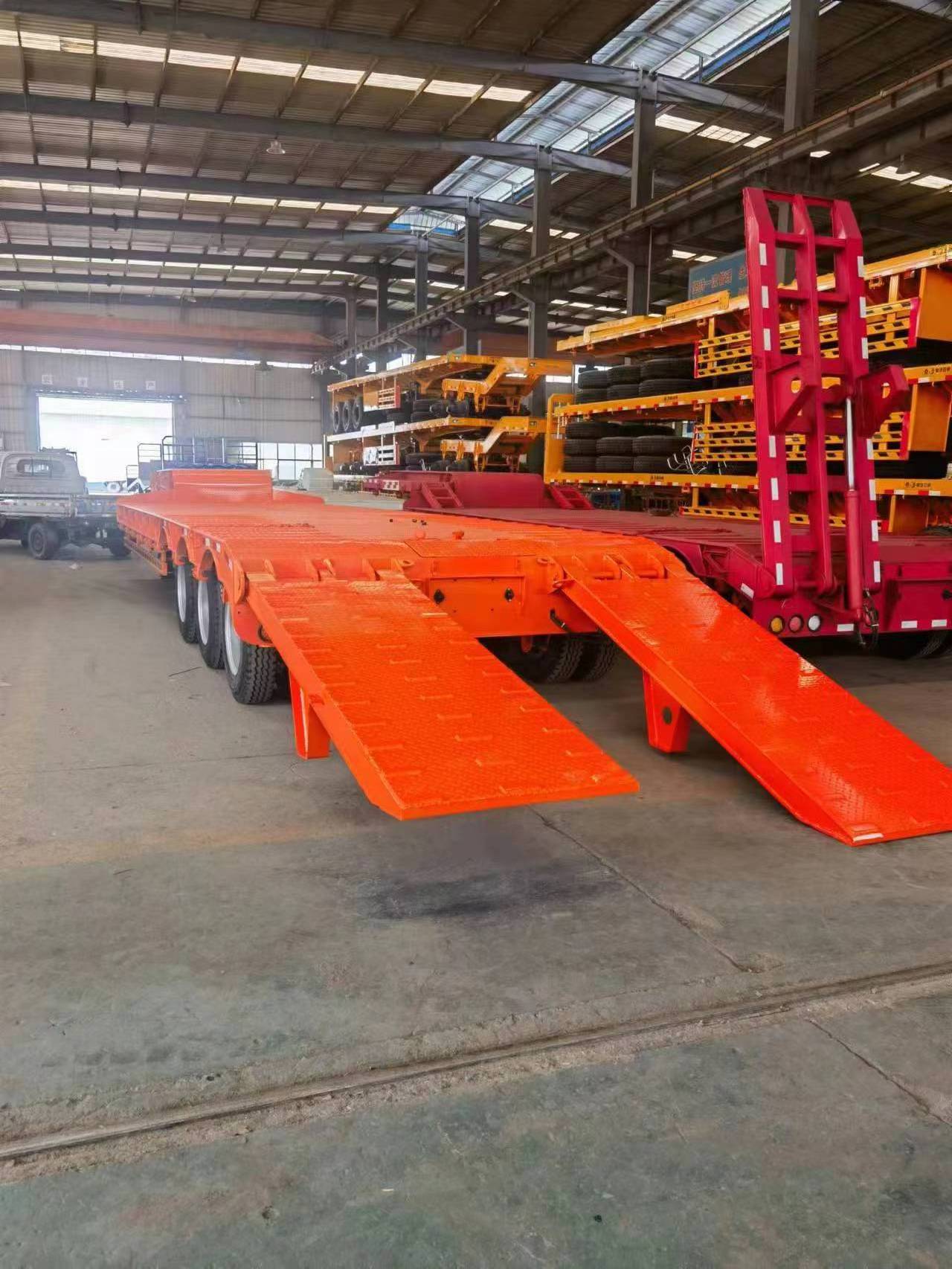 2Axles 40 Feet Container Transport Flat Bed Trailer 40 Ft 2 axle Flatbed Semi Trailer for low Price