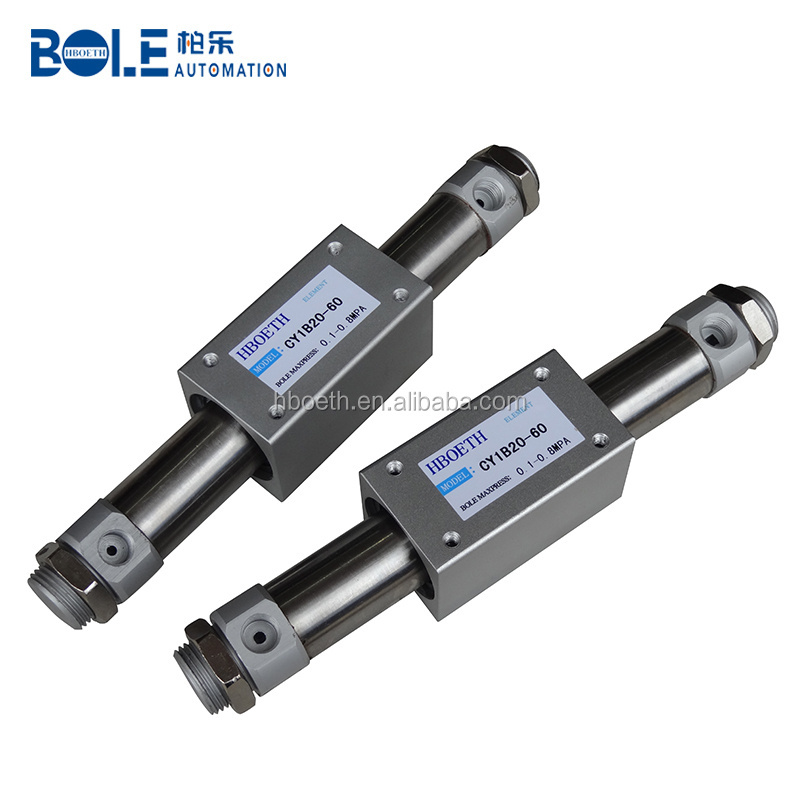 SNS (CY1 Series) double acting magnetically coupling rodless air cylinder