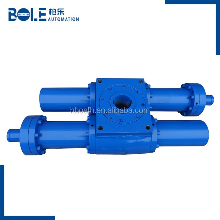 Shaft Output End Punch Double Rack and Pinion Swing Cylinder Parker Heavy Duty Mill Rotary Actuators, Rotary Actuators