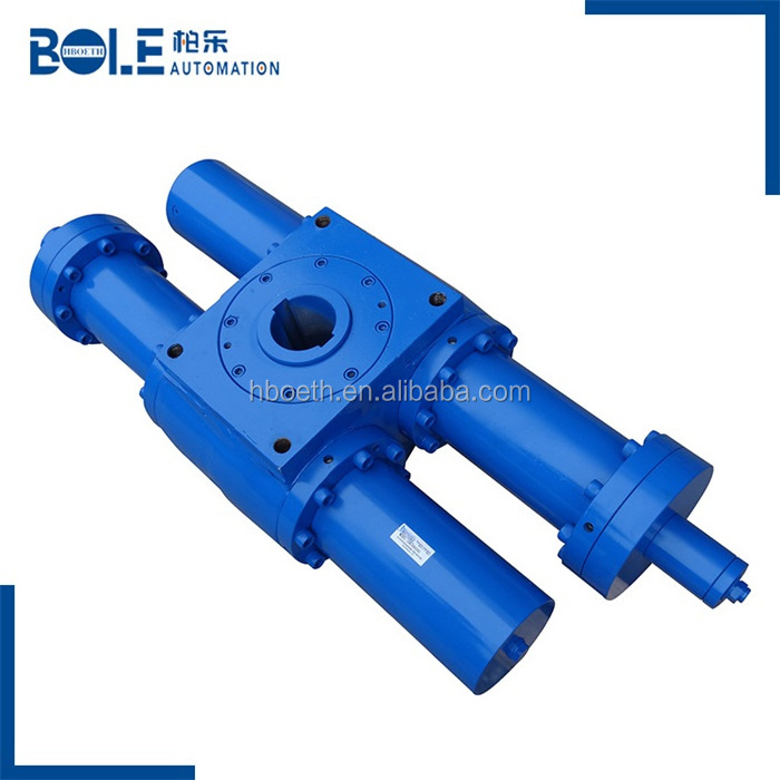 Shaft Output End Punch Double Rack and Pinion Swing Cylinder Parker Heavy Duty Mill Rotary Actuators, Rotary Actuators