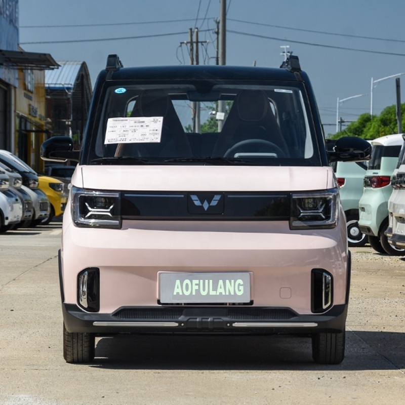 Pink & Black New energy vehicle Wuling Mini 2022 Small Pure Electric Car MINI EV Two-Door