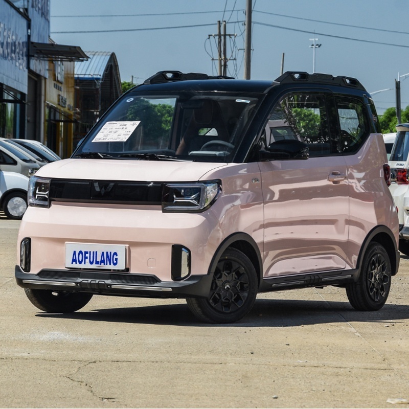 Pink & Black New energy vehicle Wuling Mini 2022 Small Pure Electric Car MINI EV Two-Door