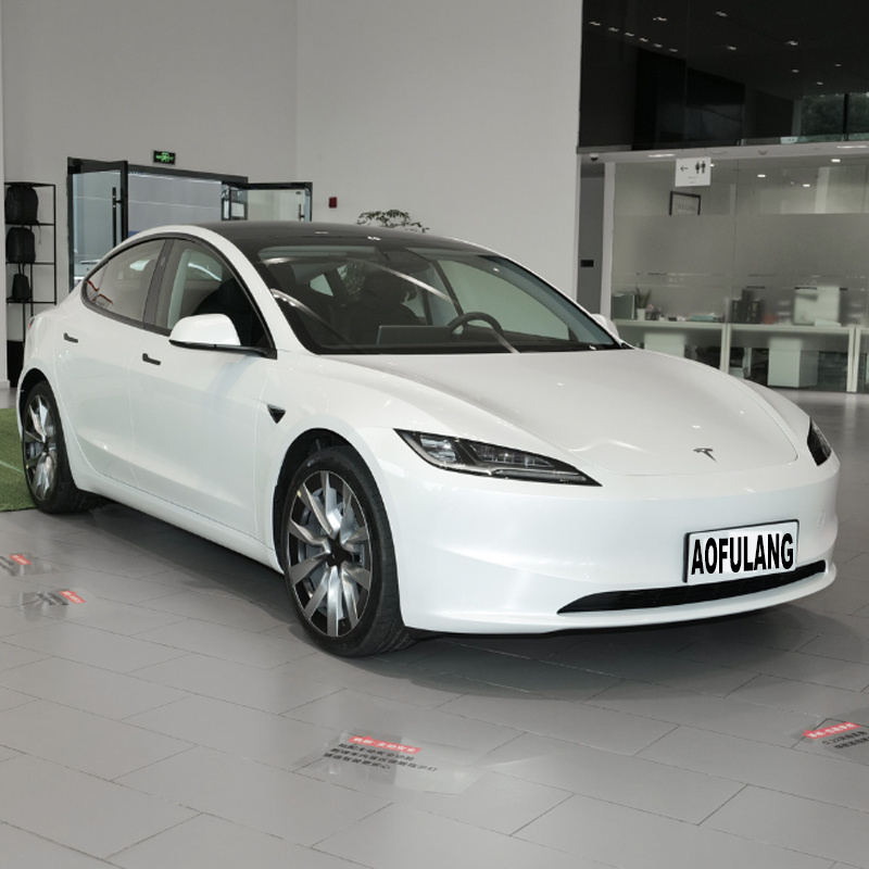 White Tesla Model 3 Elektroauto 2023 2024 New Energy Vehicles Tesla Elektro Fahrzeug Ev Motor Car Tesla