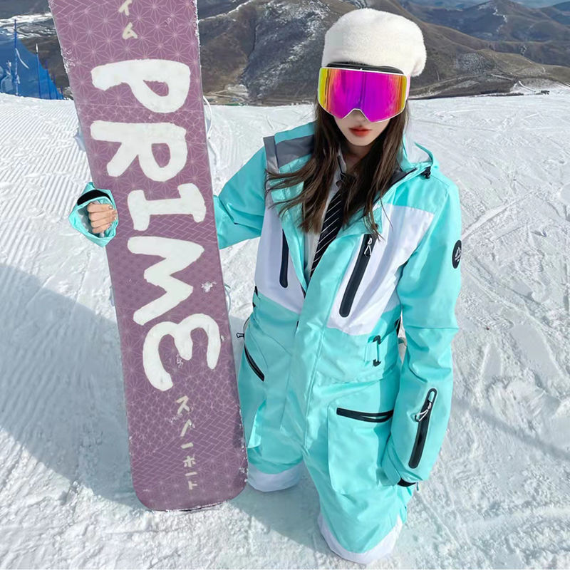 High Quality Custom  Snow Wear Full Body Ski Suits One Piece Ski Suit  snowboard jacket