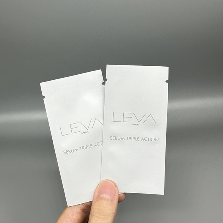 Shampoo Sachet 10ml Aluminum Foil Small Sample Pack Sachet Cosmetic Sample Sachet Three Side Seal Cream Cosmetic Sample Packets