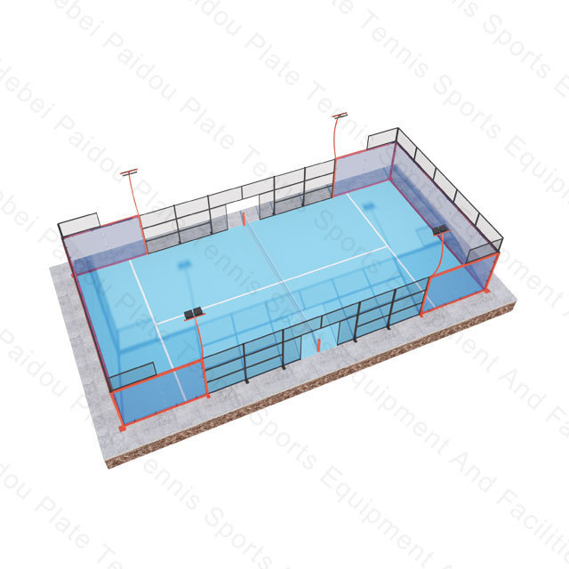 Factory Supplier Detachable Durable Free Portable Tennis Court Individual Padel Tennis Court