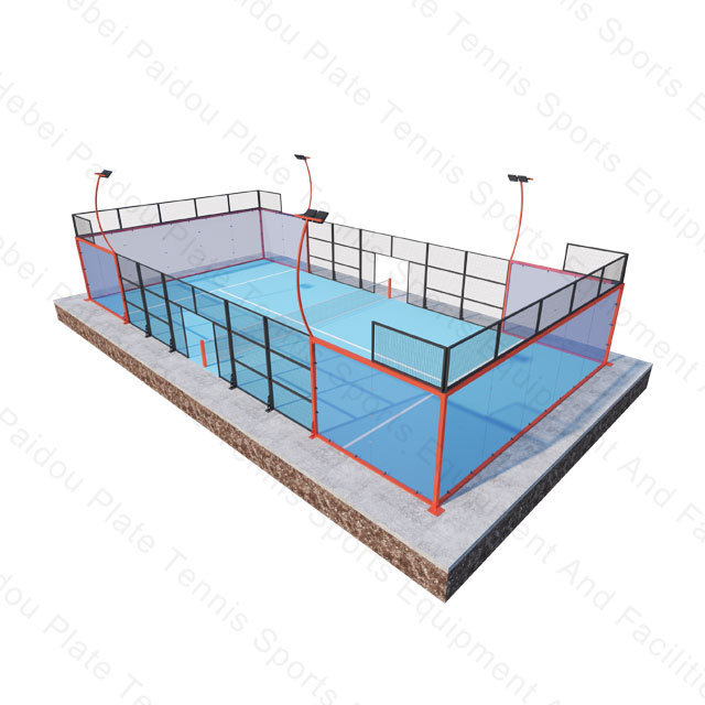 Factory Supplier Detachable Durable Free Portable Tennis Court Individual Padel Tennis Court