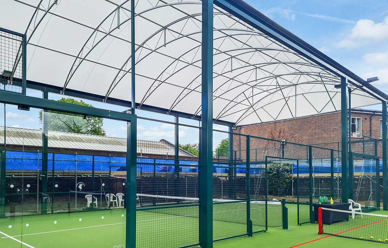 Factory Direct Sale Paddle Tennis Court Cover Panorama Cricket Court Tent Padel Court