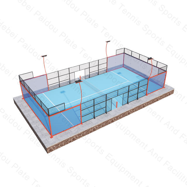 Factory Supplier Detachable Durable Free Portable Tennis Court Individual Padel Tennis Court