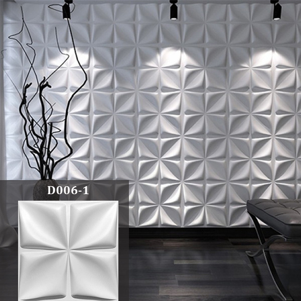 Waterproof Shining Gold electroplating gold color Diamond Design PVC 3d Wall Panel For Interior