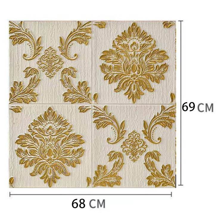 PD-AC Decorative wall decor ideas textured 3d wallpaper self-adhesive wall panel 3d for living room