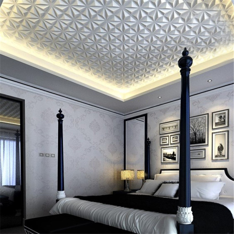 60cmx60cm pvc plastic 3d wall panels for ceiling